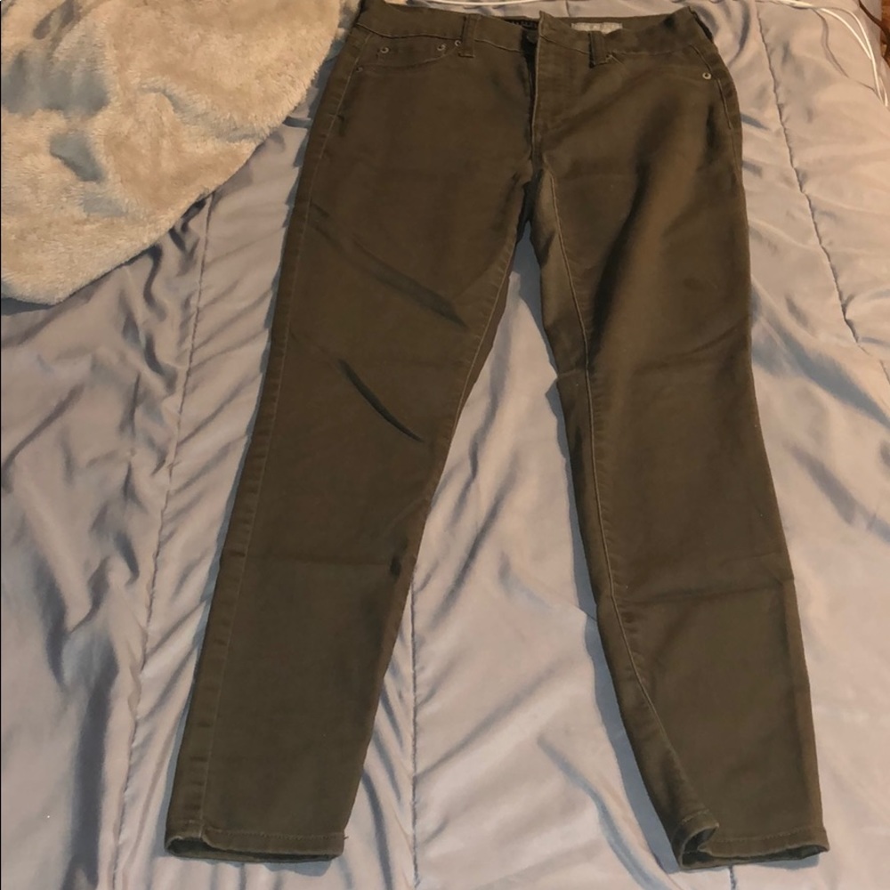 Aeropostale high waisted forest green jeggings